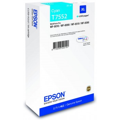 EPSON Cartouche T7552 XL - Cyan