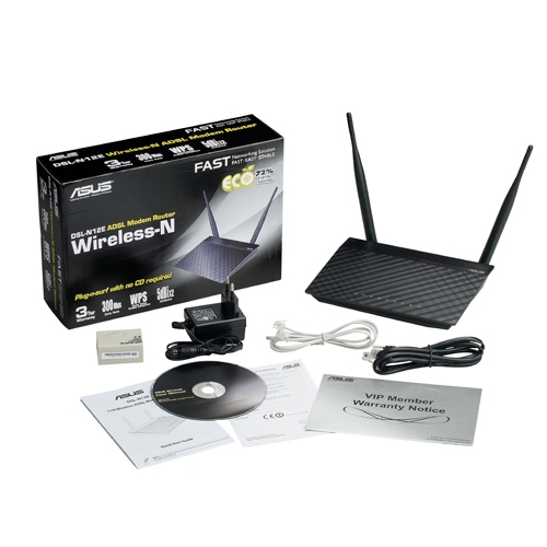 ASUS DSL-N12E Modem routeur ADSL2+ Wi-Fi 802.11n