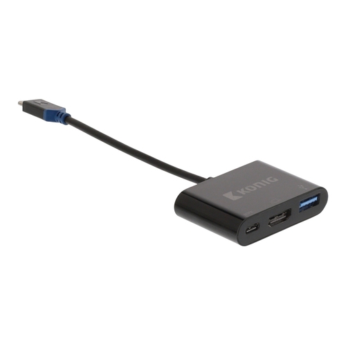 KONIG Adaptateur USB-C (M) - USB A (F) / USB-C (F) / HDMI (F)