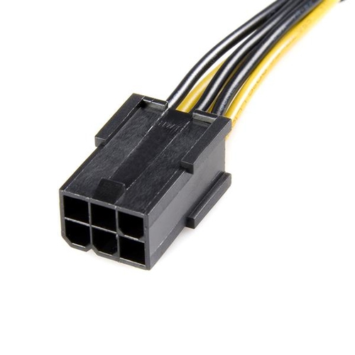STARTECH Câble adaptateur d'alimentation PCI-e à 6 broches (F) - 8 broches (M)
