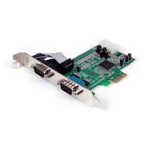 STARTECH PEX2S553 Carte contrôleur PCI-e 1X - 2x RS-232 DB9
