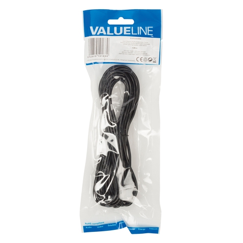VALUELINE Câble audio Extension 3.5mm (M-F) 5.00m