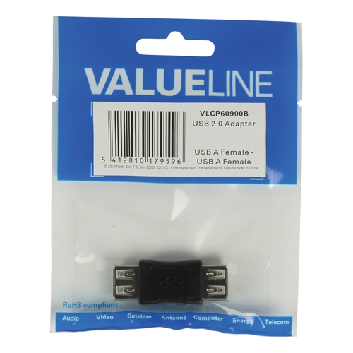 VALUELINE Adaptateur USB 2.0 USB A (F) - USB A (F)