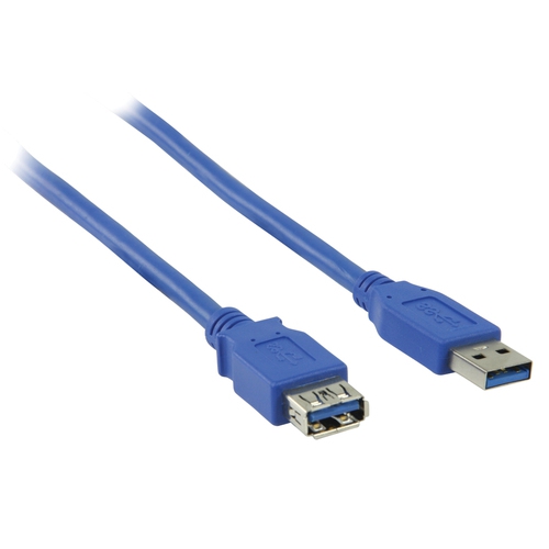 Câble Extension USB 3.0 USB A (M) - USB A (F) 1.00m Bleu