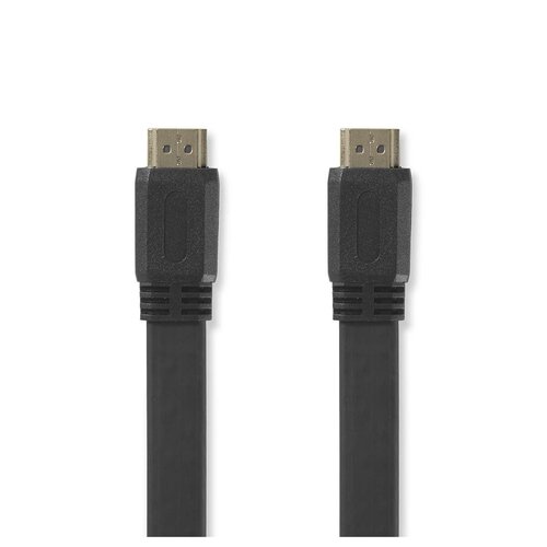 Câble HDMI haute vitesse avec Ethernet plat 5M Noir