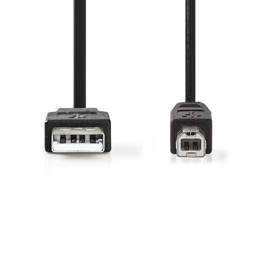 Nedis Câble USB 2.0 A-B (M-M)  2.00m Noir