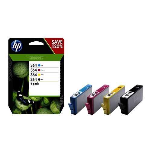 HP Pack de cartouches 364 Cyan, Magenta, Yellow, Black 300 pages