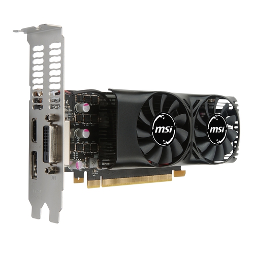 MSI Nvidia GeForce GTX1050-Ti 4GT LP - 4Go - PCI-e 16 - HDMI DVI DP