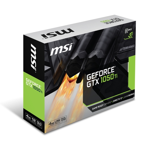 MSI Nvidia GeForce GTX1050-Ti 4GT LP - 4Go - PCI-e 16 - HDMI DVI DP