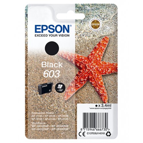 EPSON Cartouche jet d'encre Epson 603 - Noir - Jet d'encre - 150 Pages