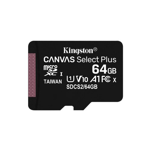 Kingston Carte Micro SDXC avec adaptateur SD 64Go Class 10