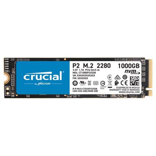 Crucial SSD P2 1To M.2 Nvme 2400Mo/s