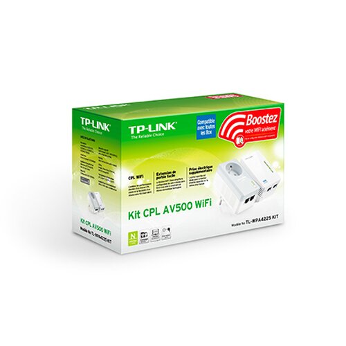 TP-Link TL-WPA4225KIT Kit CPL 500Mbt avec WIfi et 1x Prise Gigogne