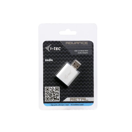 I-TEC Adaptateur Audio USB Casque/Micro Metal