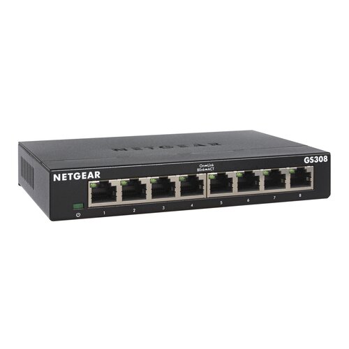 Netgear GS308 Switch Ethernet Gigabit 8 ports metal