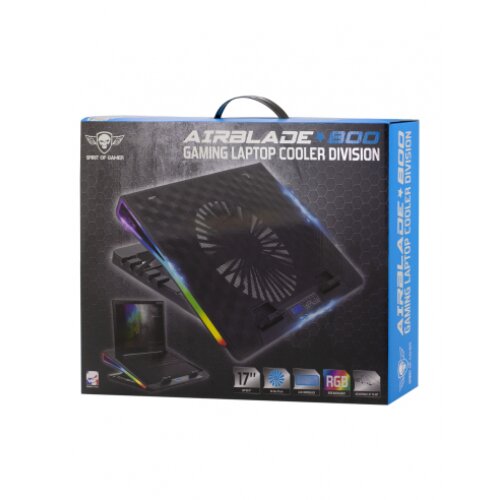 Spirit of Gamer Notebook Cooler AirBlade 800 RGB 17''
