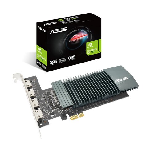 Asus Nvidia GeForce GT710-SL-2GD3-BRK-EVO Fanless 2Go HDMI DVI VGA