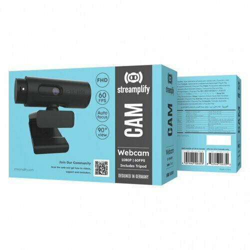 Streamplify CAM Webcam Full HD 60Hz USB avec trepied