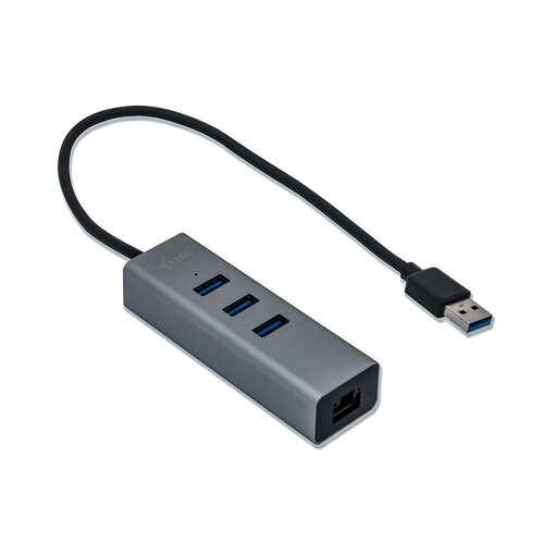 I-TEC Hub USB 3.0  3 Ports + Adaptateur Ethernet Gigabit RJ45
