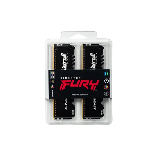Kingston Dimm DDR4 Fury Beast RGB 32Go (2x16Go) 3200Mhz