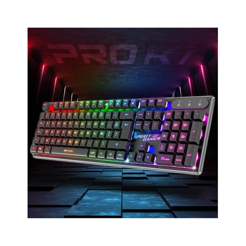 SOG PRO-K1 Clavier Gaming RGB Azerty 3 Modes Rainbow