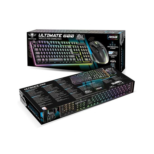 SOG ULTIMATE 600 Kit Clavier/Souris Gaming Wireless RGB Full - Noir
