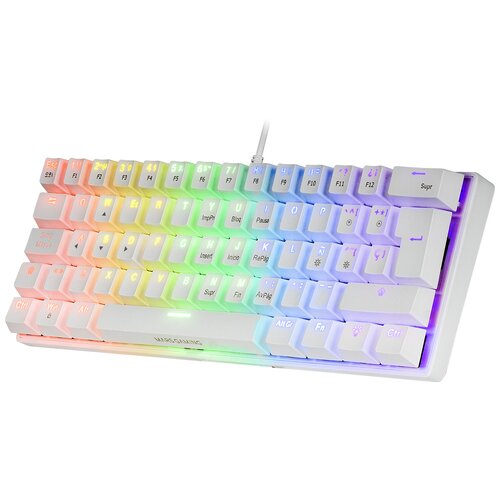 Mars Gaming Clavier Mecanique MK60 Blanc Switch RED