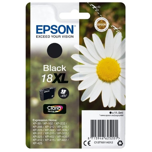 EPSON Cartouche 18 XL - Noir