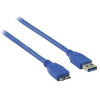 VALUELINE Câble USB 3.0 USB A (M) - Micro-USB B (M) 0.50 m Bleu