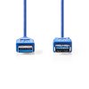 Nedis Rallonge USB3.0 A (M) -A (F) 2.00m Bleue